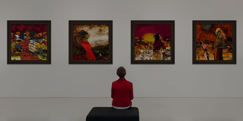 使用行人图书馆为艺术画廊创造新面貌